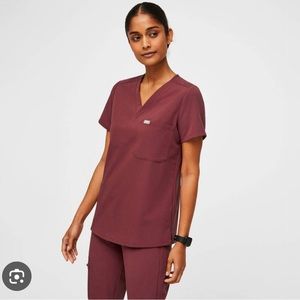 FIGS - Catarina - Dark Cherry - XXS